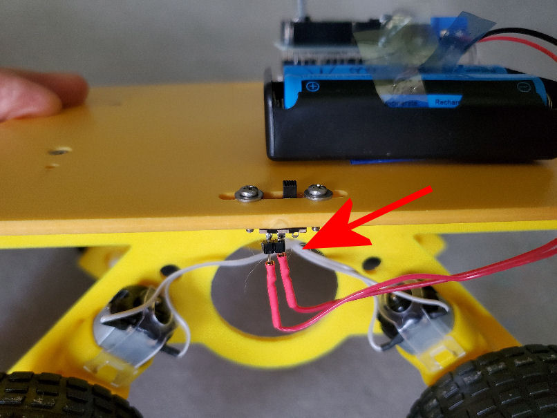 attach motor wires